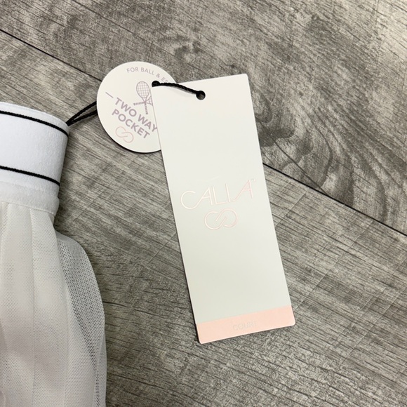 CALIA by Carrie Underwood White Pleated Skater Skirt - Picture 2 of 6